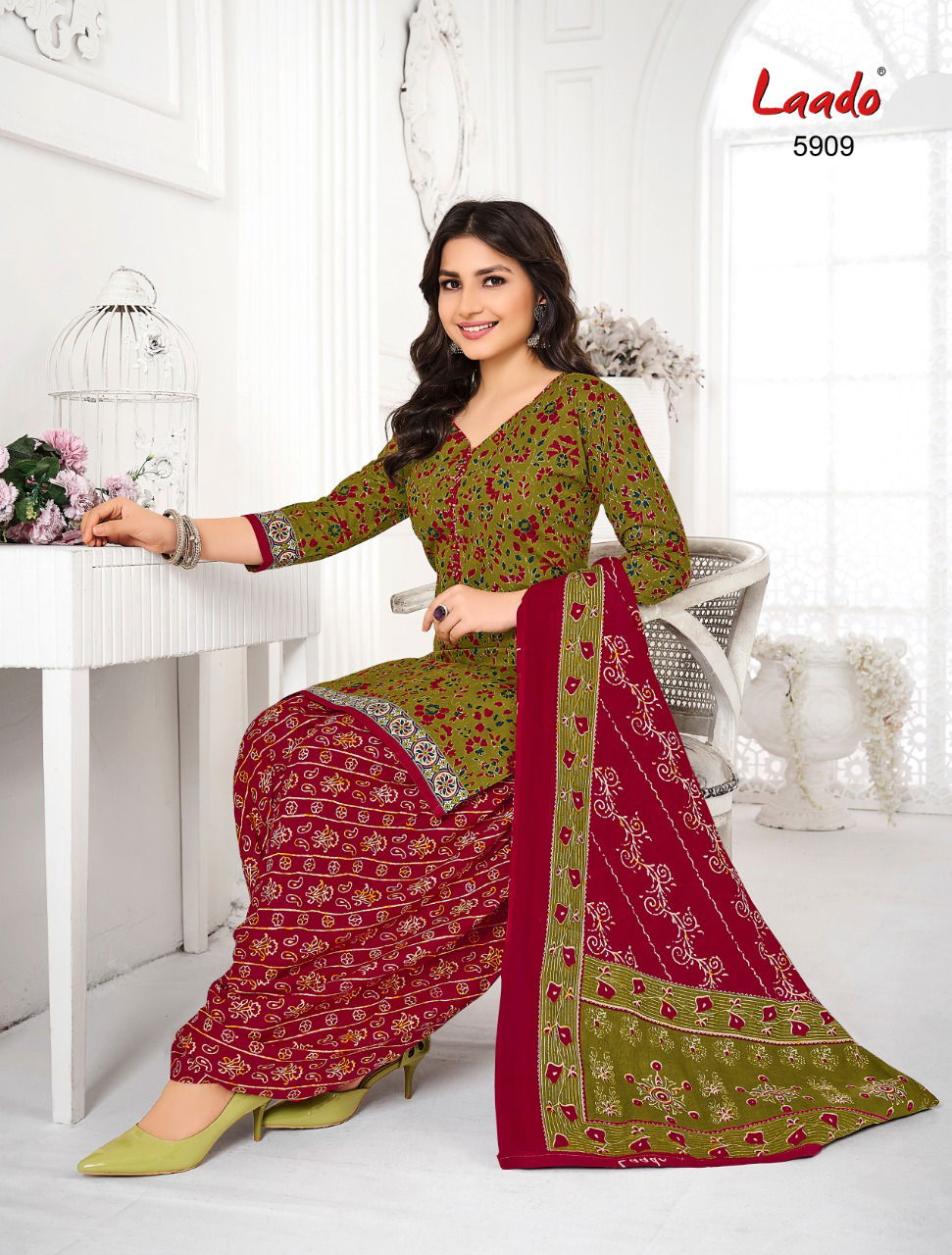 Laado Print 59 Regular Wear Cotton Printed Dress Material Collection